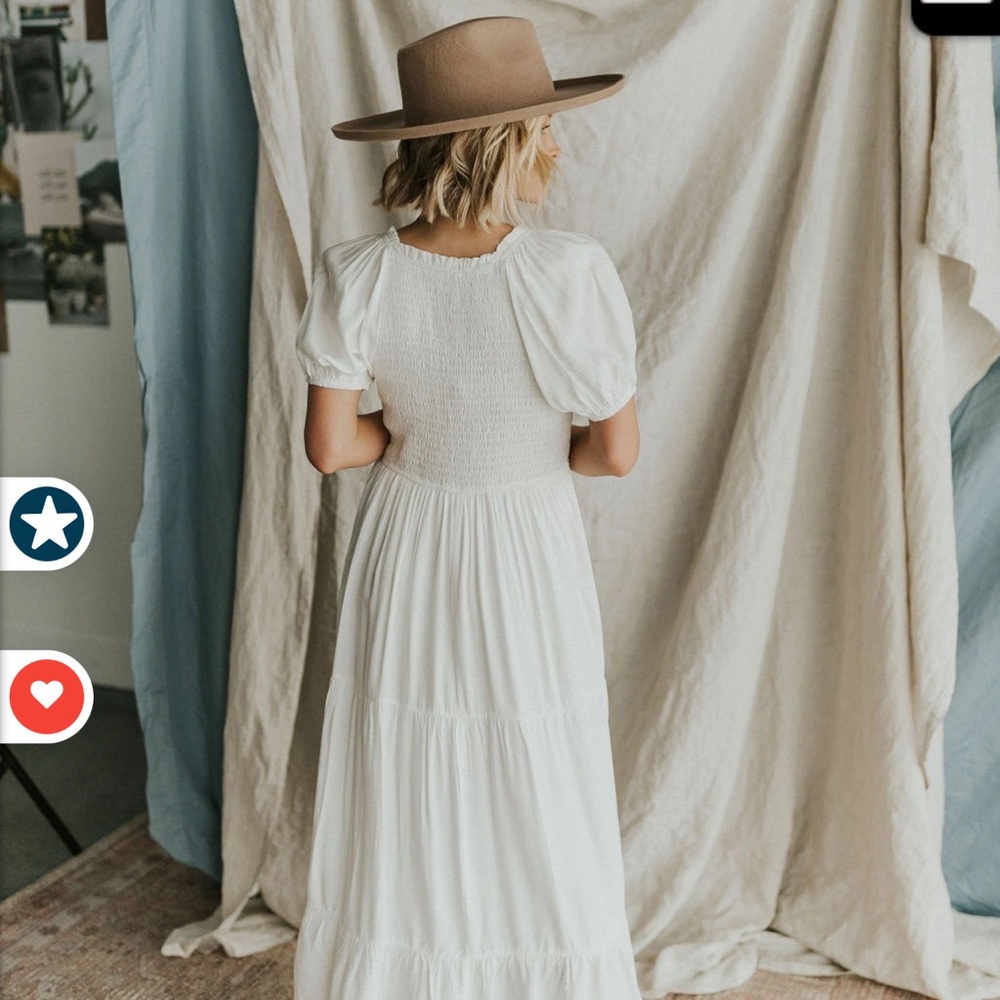 Karolina Embroidered Midi in Ivory - Picture 4 of 9